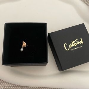 Catbird Single Pearl Smudge Earring
